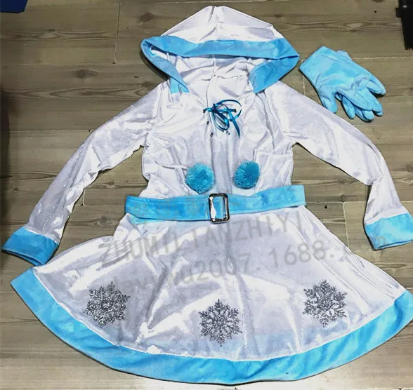 Cosplay&ware Adult Xmas Costumes Dreamy Snow Maiden Sexy Christmas Santas Dress Women Holiday Party Fancy -Cosplayware Store