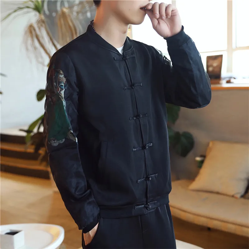 Hinese Style Bomber Jacket Men Streetwear Clothes Hip Hop Windbreaker Men Jacket Coat Mens Jackets And Coats