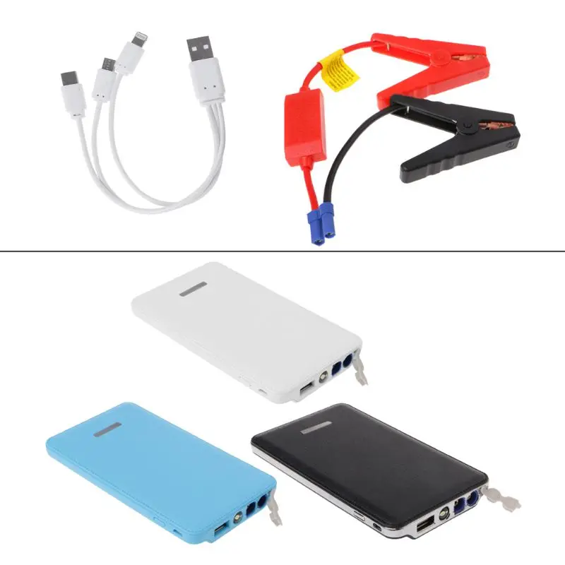 12V Portable LED Car Jump Starter Battery Charger Booster Emergency Power Bank