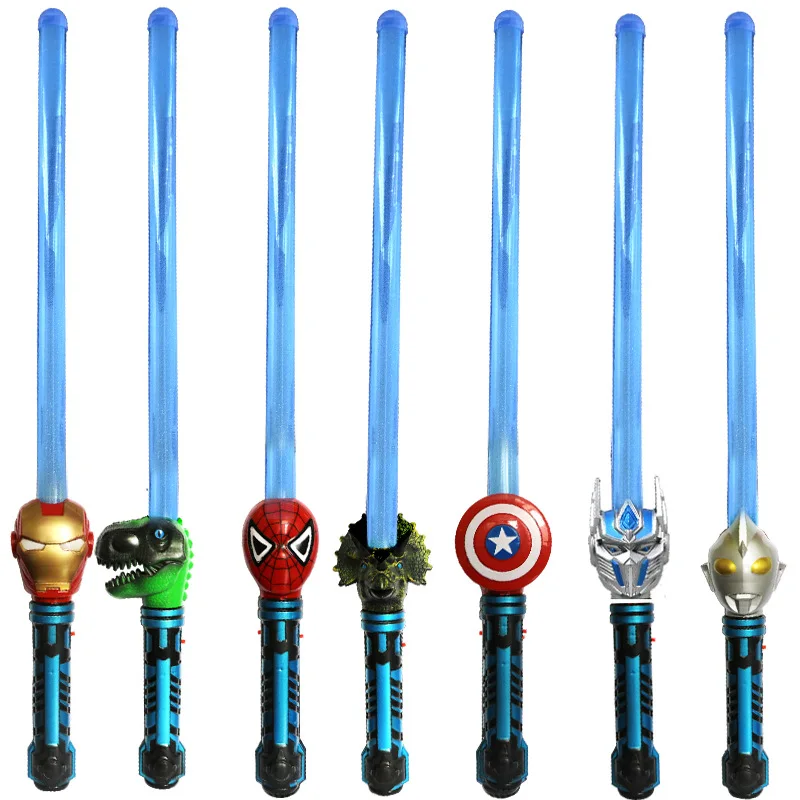 

71CM Star Wars Telescopic Laser Sword Marvel's Avengers Cosplay Double Light Saber Lightsaber Toys For Children Boys Christmas