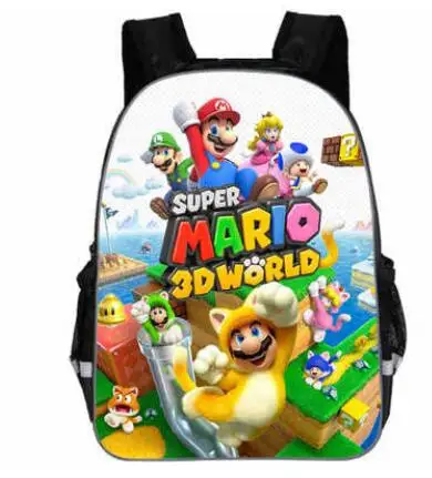 photo color Детские школьные сумки Mochila Cool Justice League, рюкзак Супер Марио для мальчиков, дорожная сумка, подарок для девочек, рюкзак для подростков - Цвет: photo color
