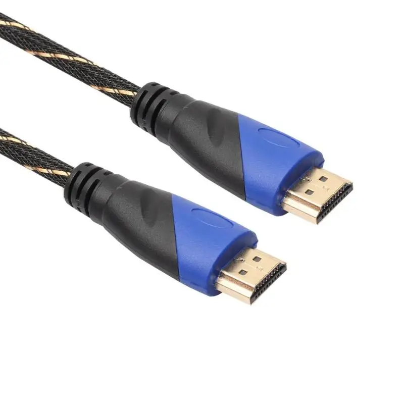 Плетеный кабель HDMI 720 P/1080 P 1 м-15 м для PS3/playstation 3/Xbox 360/HDTV мужской на Мужской HDMI 1,4 V1.4 AV HD 3D кабели