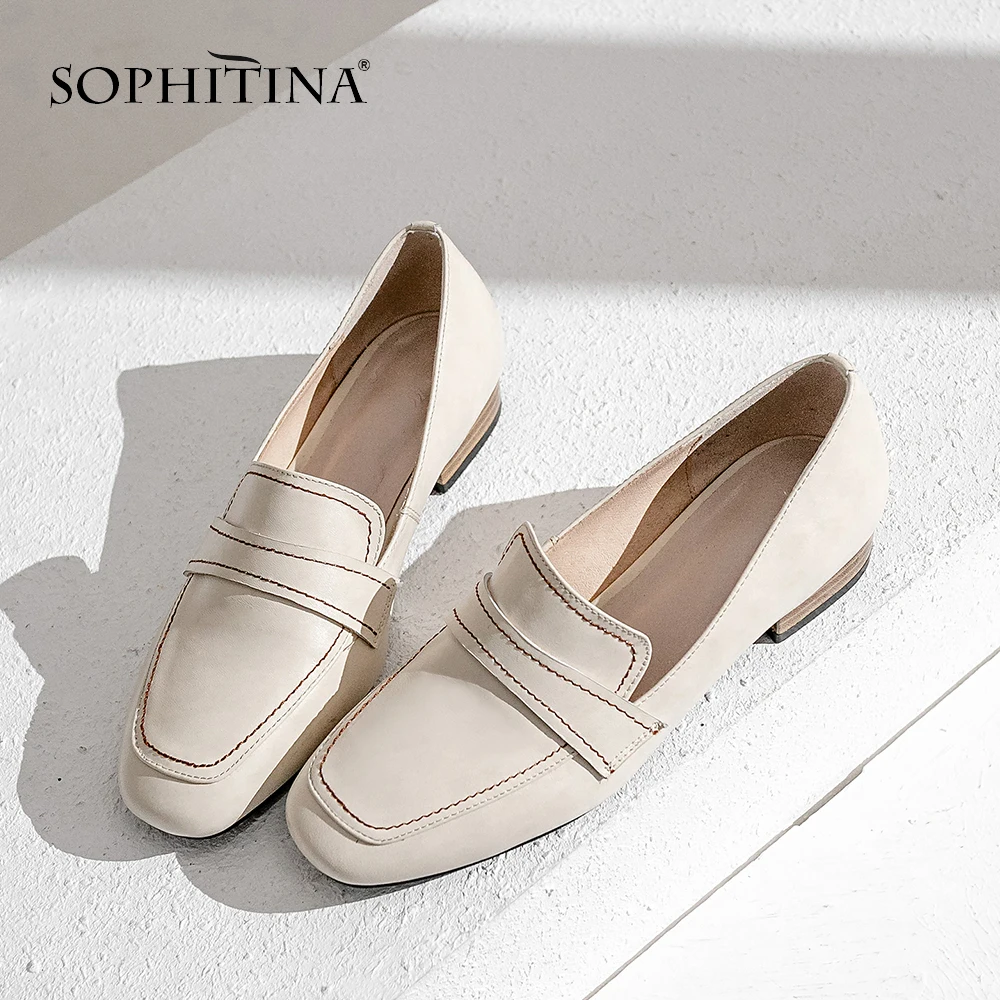 SOPHITINA/Новые весенние повседневные туфли лодочки обувь с круглым носком на низком