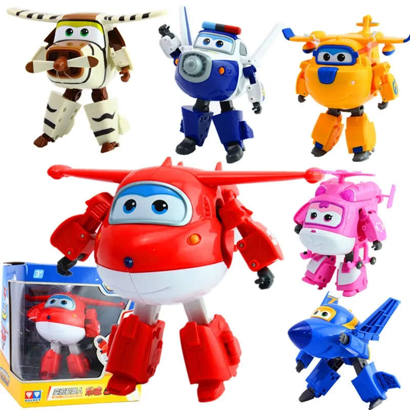 Buy 8 style Big Super Wings Deformation Plane Robot Action Figures Assembly Toy