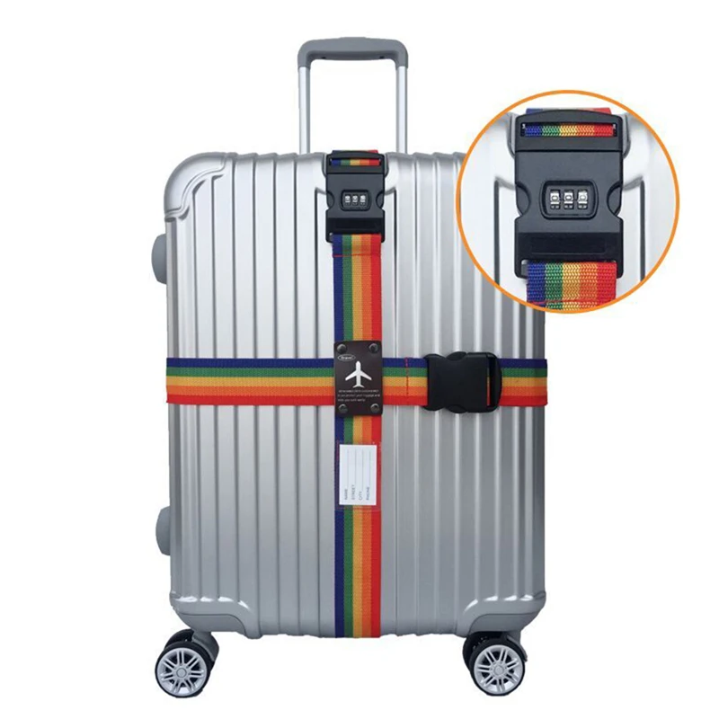 Luggage Strap Cross Belt Packing Adjustable Travel Suitcase Nylon 3