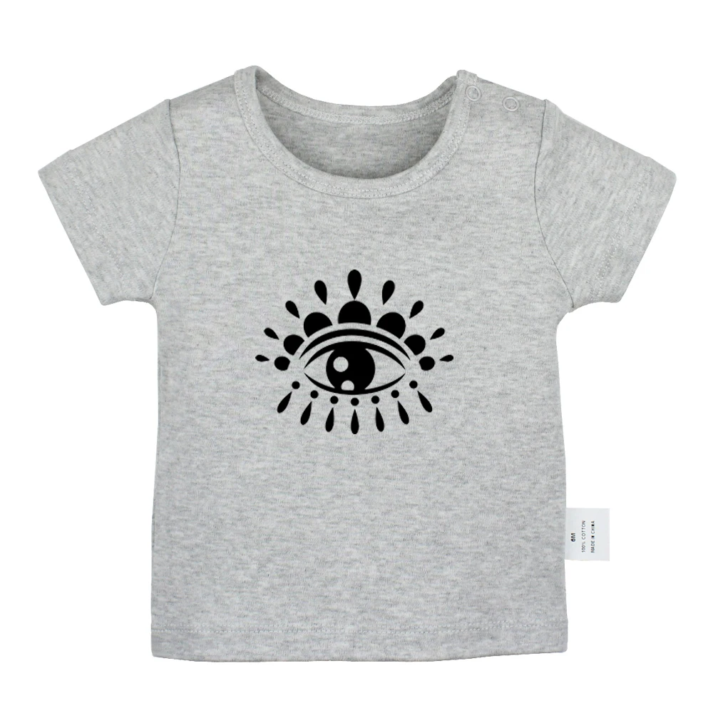 

Mouse Captain Punk Rebel girl Skull tattoo eye totem Newborn Baby T-shirts Toddler Graphic Solid color Short sleeve Tee Tops