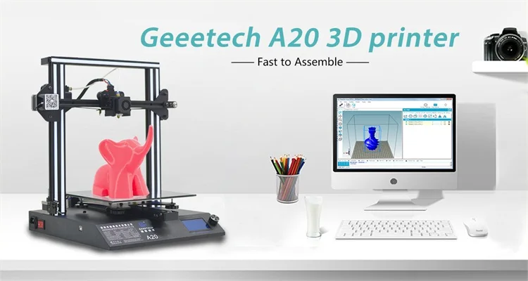 3dprinter Geeetech A20 DIY 3d Printer High Accuracy Fast Assembly With GT2560 Board Aluminum Profile Frame Break-Resuming Capability 3d printer designs