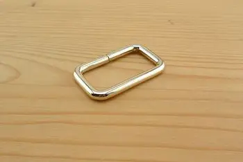 

Rectangle Rings webbing Belt buckle purse ring light gold 1 1/2 inch 10pcs U104