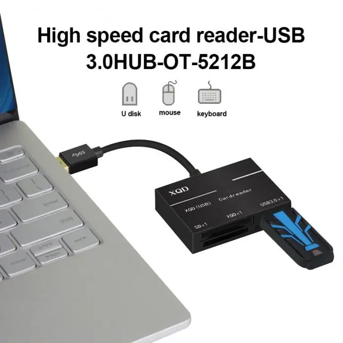 USB 3,0 Card Reader 500 МБ/с./с. Высокоскоростной адаптер для sony M/G серии Nikon поддержка SD XQD карты EM88