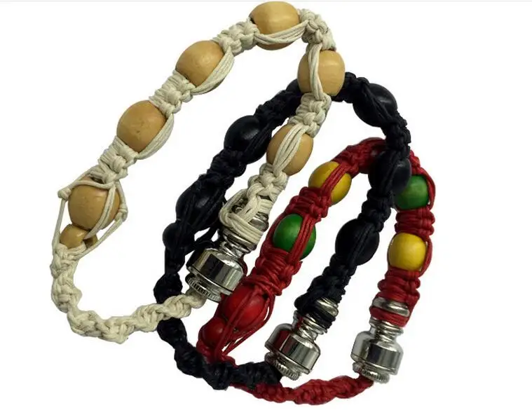 

Portable Metal Bracelet Smoke Smoking Pipe Jamaica Rasta Weed Pipe Mixed 3 Colors Retail Men/Women Gift Promotion