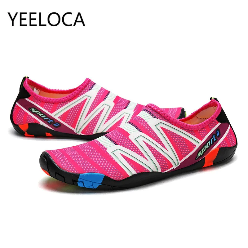 

YEELOCA Summer swimming shoes couple beach shoes barefoot soft non-slip Quick-drying water shoes flats size 35-47
