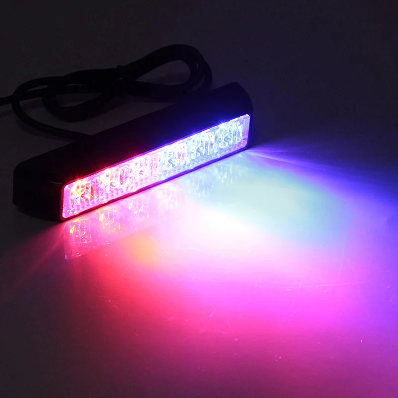  LED Strobe lamp LED Ambulance Police light Car Truck Flashing Firemen Lights 12V led Warning light 6leds white amber yellow red blue Led Strobe Emergency Warning Light Amber Red Police Flashing Lightbar Gr (9)