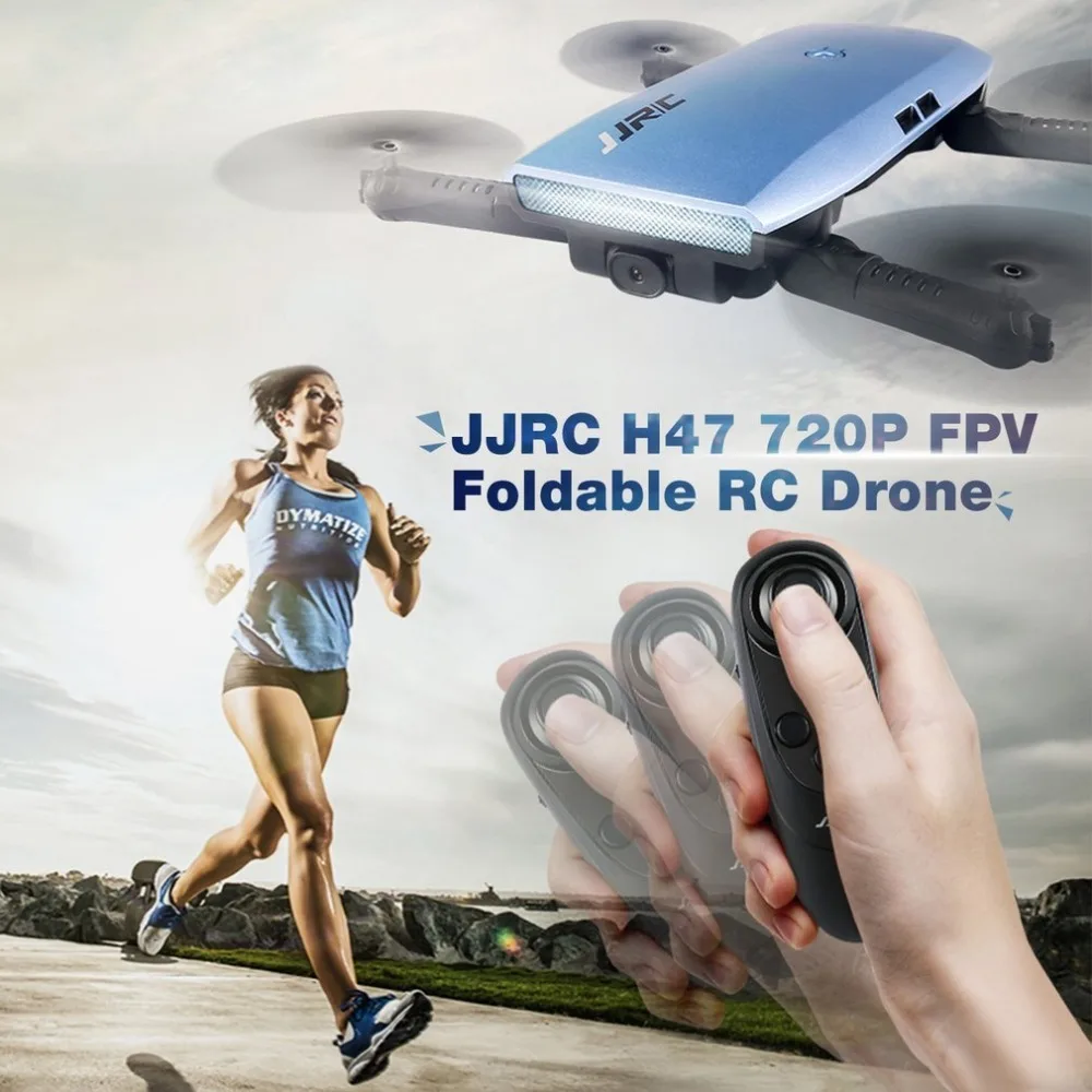 JJR/C H47 ELFIE WIFI FPV Drone With 720P HD Camera Altitude Hold Mode Foldable G-sensor Mini RC Selfie Quadcopter tt 8807w mini foldable drone fpv 2mp camera altitude hold g sensor