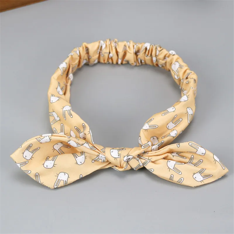 6Rabbit Ear Baby Girl Headband Toddler Cute Beauty Princess Hair Band Elastic Comfortable Hair Accessories for Makeup