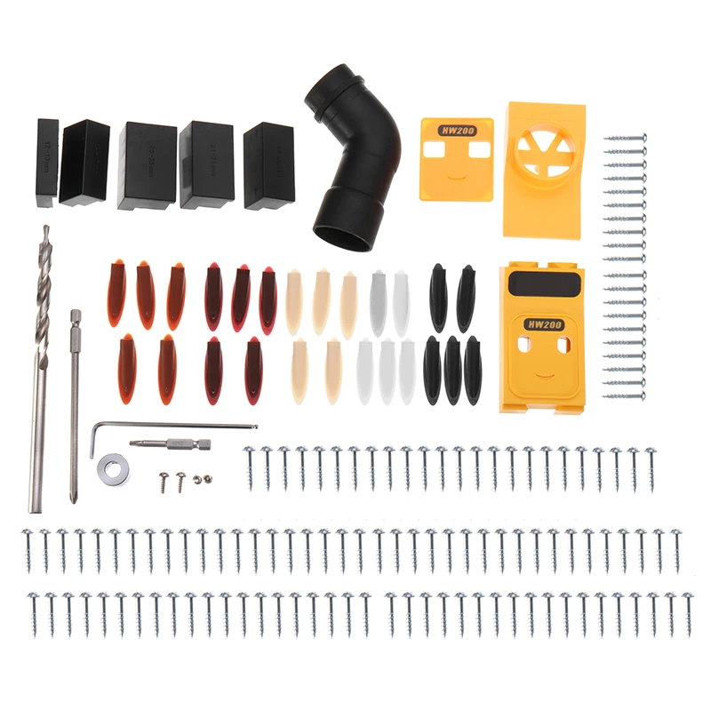 

Brand New Pocket-Hole Jig Drill Guide Hole Positioner Locator With Clamp Woodworking Tool Kit For Joining Panel Furniture