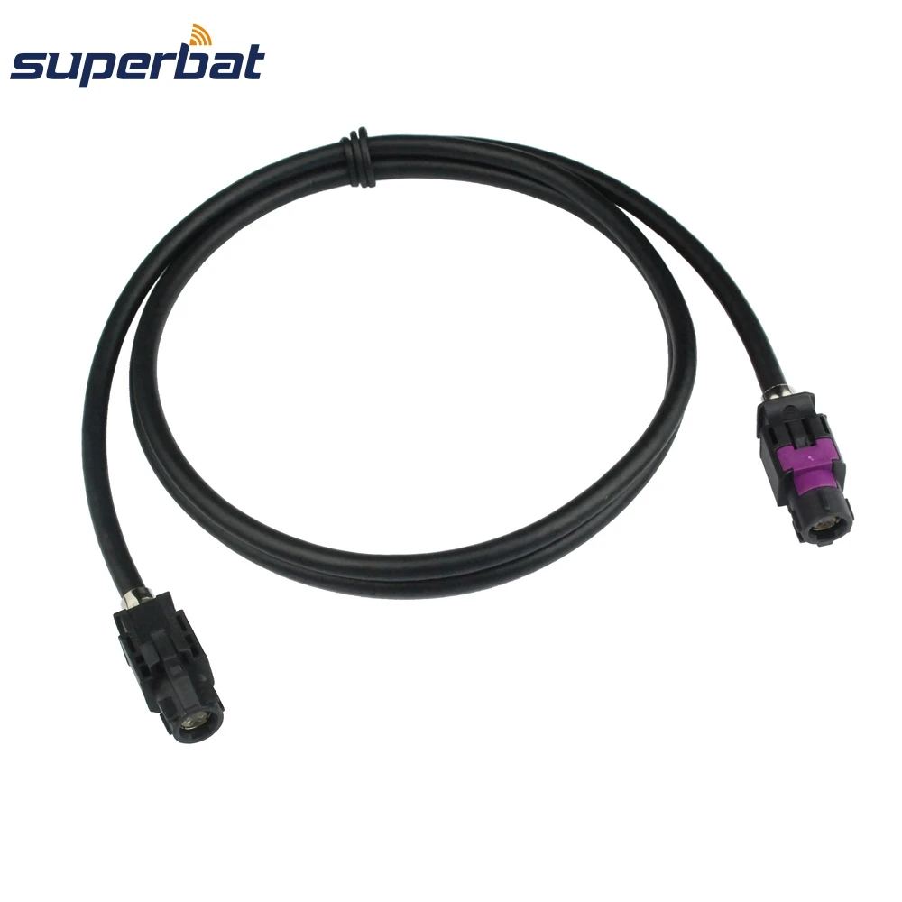 Superbat HSD Fakra LVDS кабель Jack Женщин Connetor к женский косичка кабель 1 м 100 Ом Dacar 535 4 полюс для BMW, benz, Audi