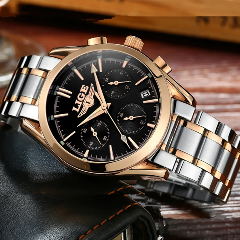Watches Men LIGE Brand Full Steel Military Watches Men's Quartz Clock Men Business Watch Sport Waterproof WristWatch Man Relojes Watches Men LIGE Brand Full Steel Military Watches Men's Quartz Clock Men Business Watch Sport Waterproof WristWatch Man Relojes