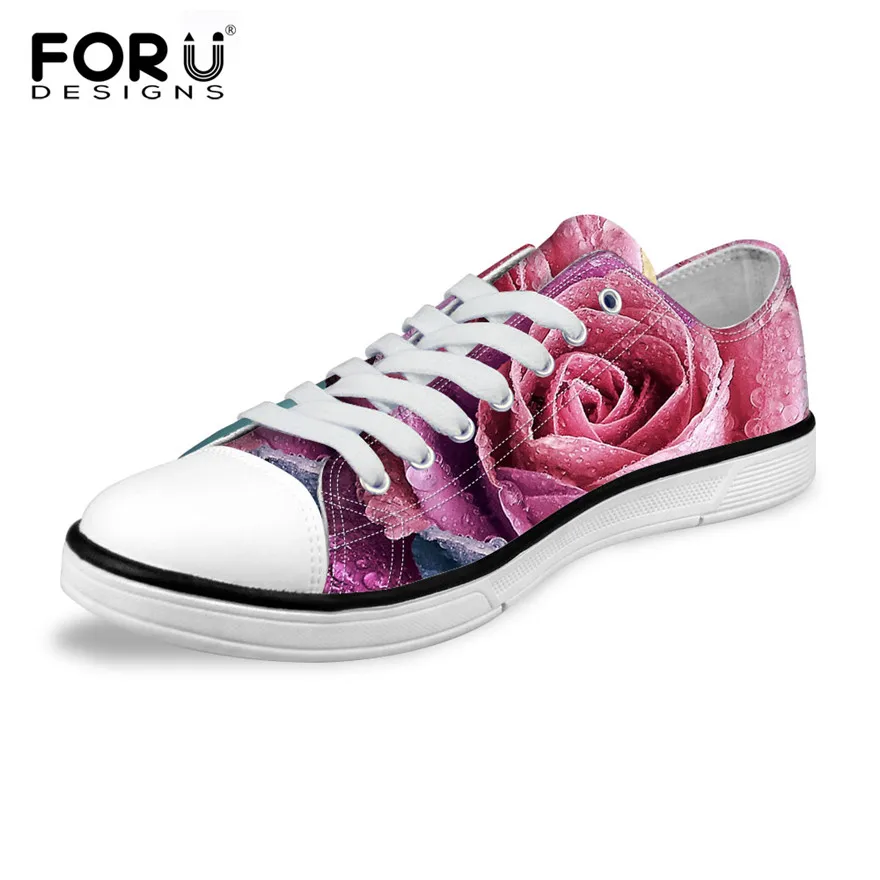FORUDESIGNS Classic Women High Top and Low Style Canvas Shoes Ladies