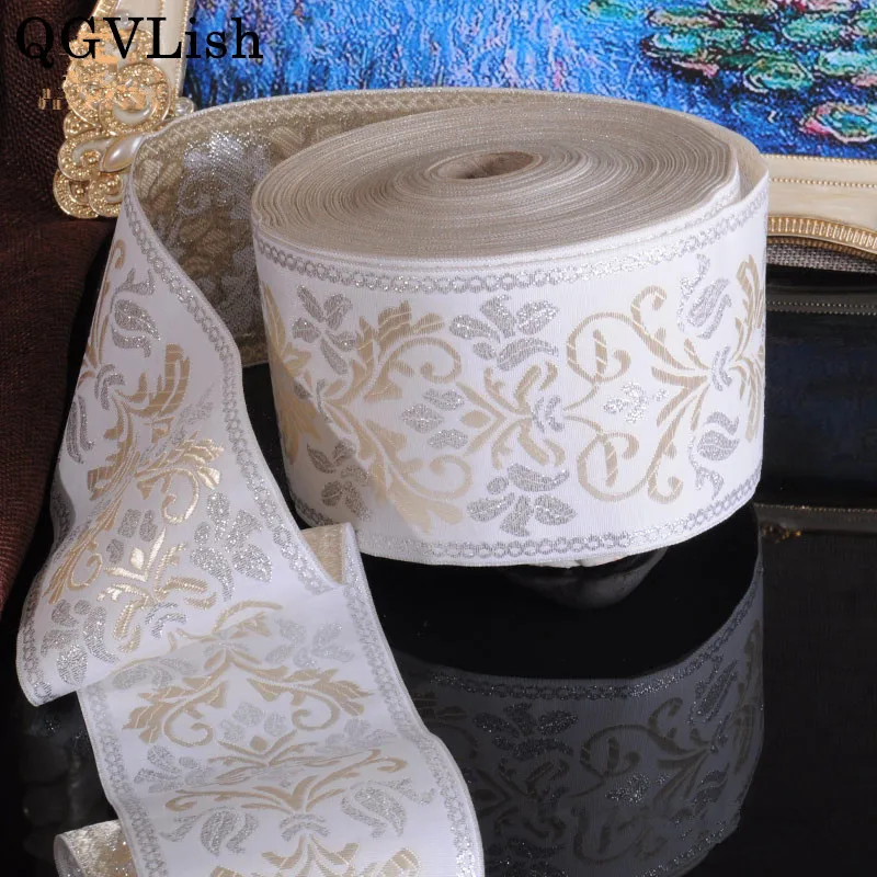 

Лента для штор QGVLish, 25 м/лот, 6 см, широкая жаккардовая дюйма