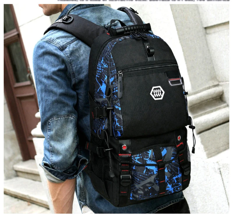 JKBW USB Charging 15.6'' Laptop Backpack Traveling Hiking Backpack Large Capacity Versatile Utility Backpack for Men (8)