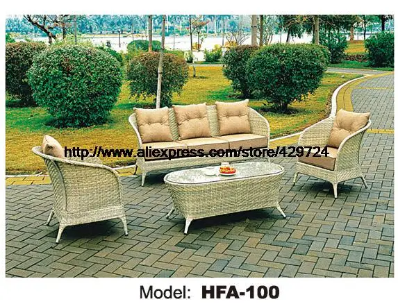Beige Rattan Sofa Set 113 Combination Sofa Vine Furniture Best Beige Rattan Sofa Set 113 Combination Sofa Vine Furniture Best Outdoor Garden Beach Patio Furniture Low Price New Design HFA100 - Beige Rattan Sofa Set 113 Combination Sofa Vine Furniture Best