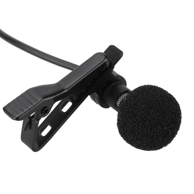 Клип-на лацкане петличный микрофон 3,5 мм Jack Hands-free мини проводной конденсаторный микрофон для смартфонов микрофон Аксессуары