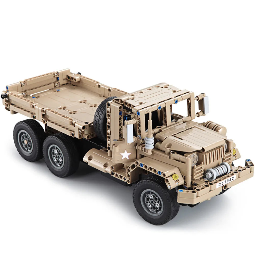

2.4G 545PCS Building Block RC Car Military Truck Toy With Transmitter For Children Gift
