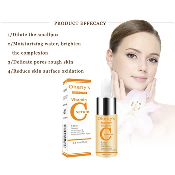 

1 Pcs Vitamin C Essence Skin Care Whitening Moisturizing Brighten Anti-aging Remover Spots 669