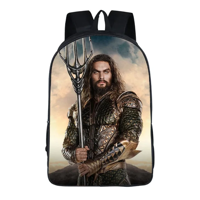 Aquaman mochila de superheroe para portatil morral para adolescentes mochilas escolares mochila de viaje informal bolsa para libros para aficionados para regalo AliExpress