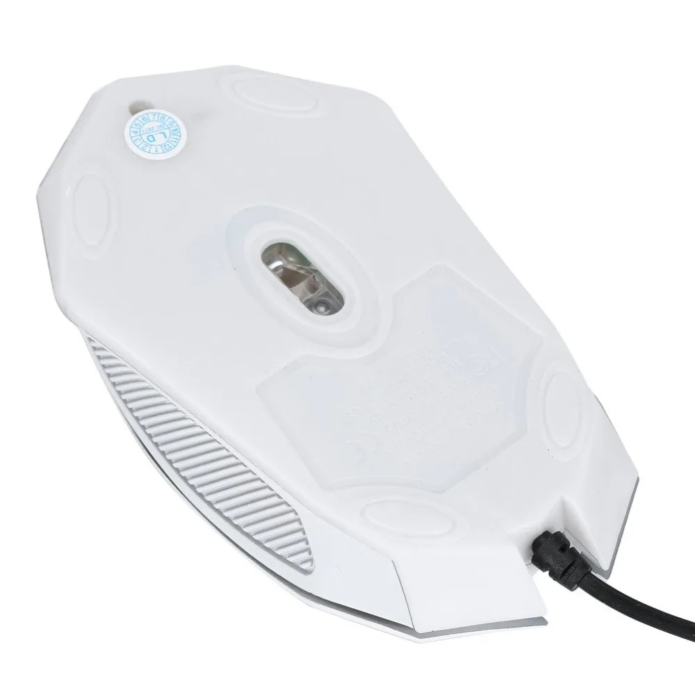 Mouse 3200 dpi ajustável led óptico 3 botões 3d usb wired jogo