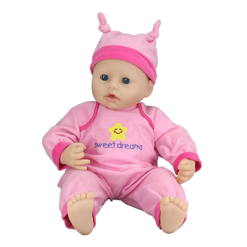 

2pcs In 1, Hat+Suit for 46cm Baby Doll 18 Inch Dolls Clothes