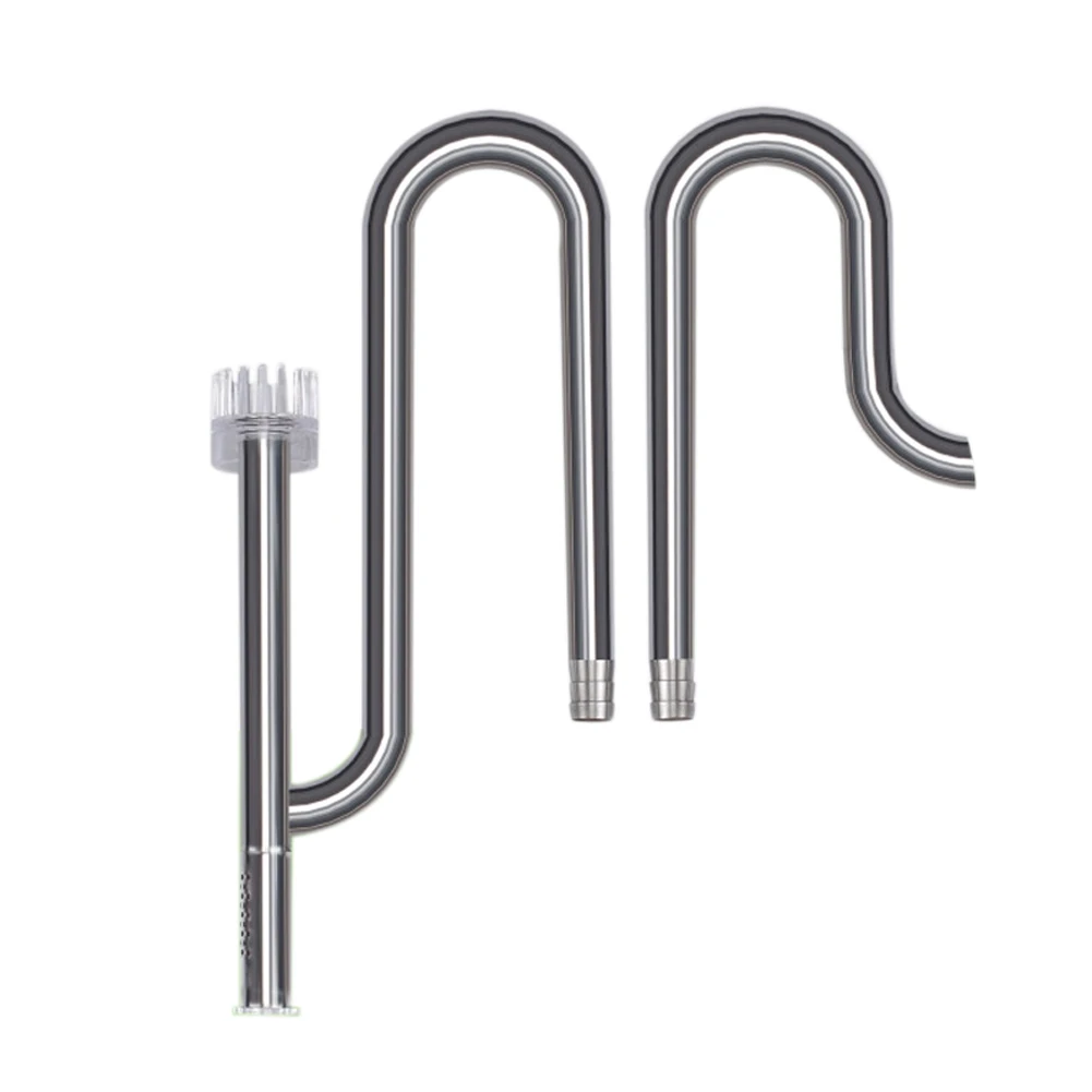 Lily Pipe Stainless Steel Inflow Outflow Filter for Aquarium Planted Fish Tank HG99 - Цвет: with surface skimmer