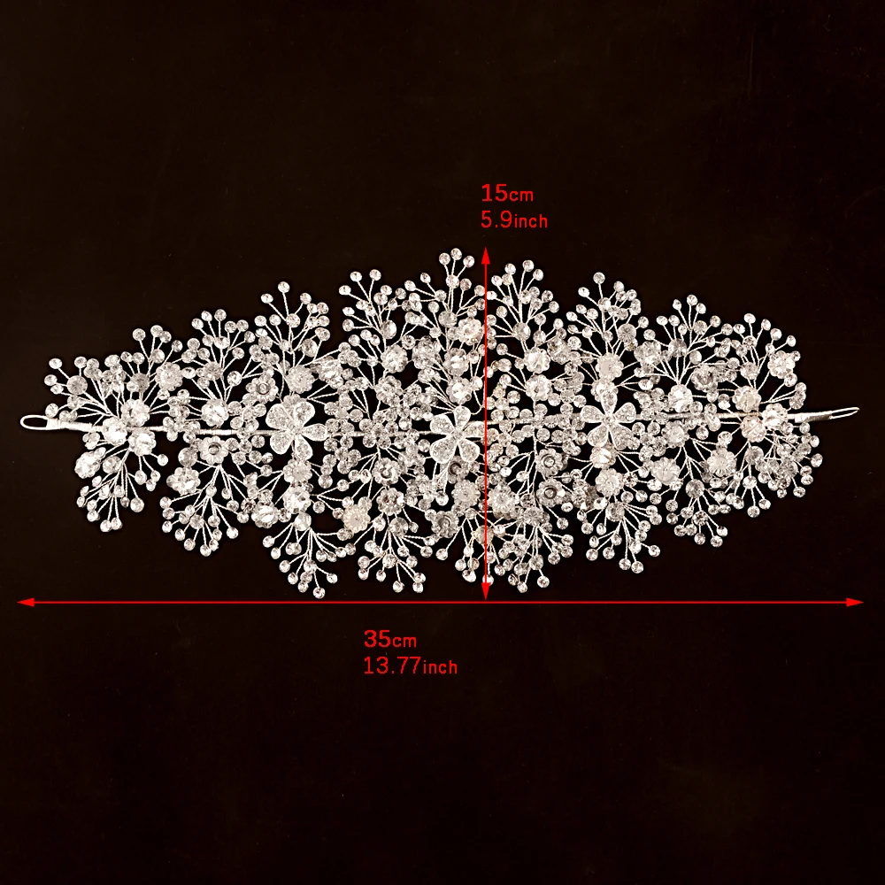 TOPQUEEN HP240 роскошная хрустальная свадебная тиара, свадебный головной убор невесты ручной работы, свадебные украшения для волос, стразы, свадебная повязка на голову