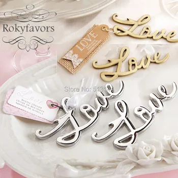 

FREE SHIPPING 50PCS Silver Finished Love Bottle Opener Beaucoup Wedding Favors Party Supplies Souvenirs Gifts