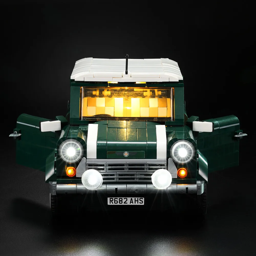 LED light up kit (only light included) for lego 10242  and 21002  MINI Cooper Model Bricks  (car Blocks  Set not included)