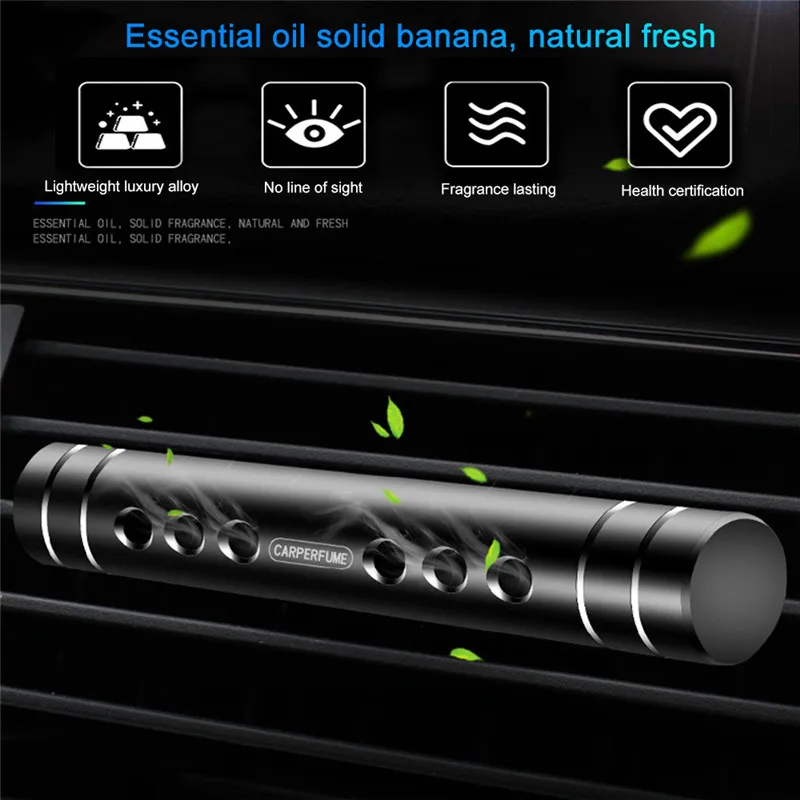 

Car Air Freshener Car Outlet Perfume Car Diffuser Car Aroma Stick Air Conditioning Clip Solid Perfume (gift 5PCS Aroma Core)
