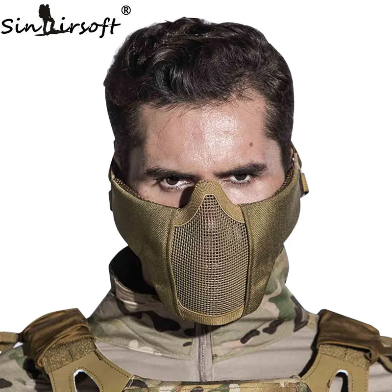 Тактическая Маска для страйкбола SINAIRSOFT шлем половина нижней части тела