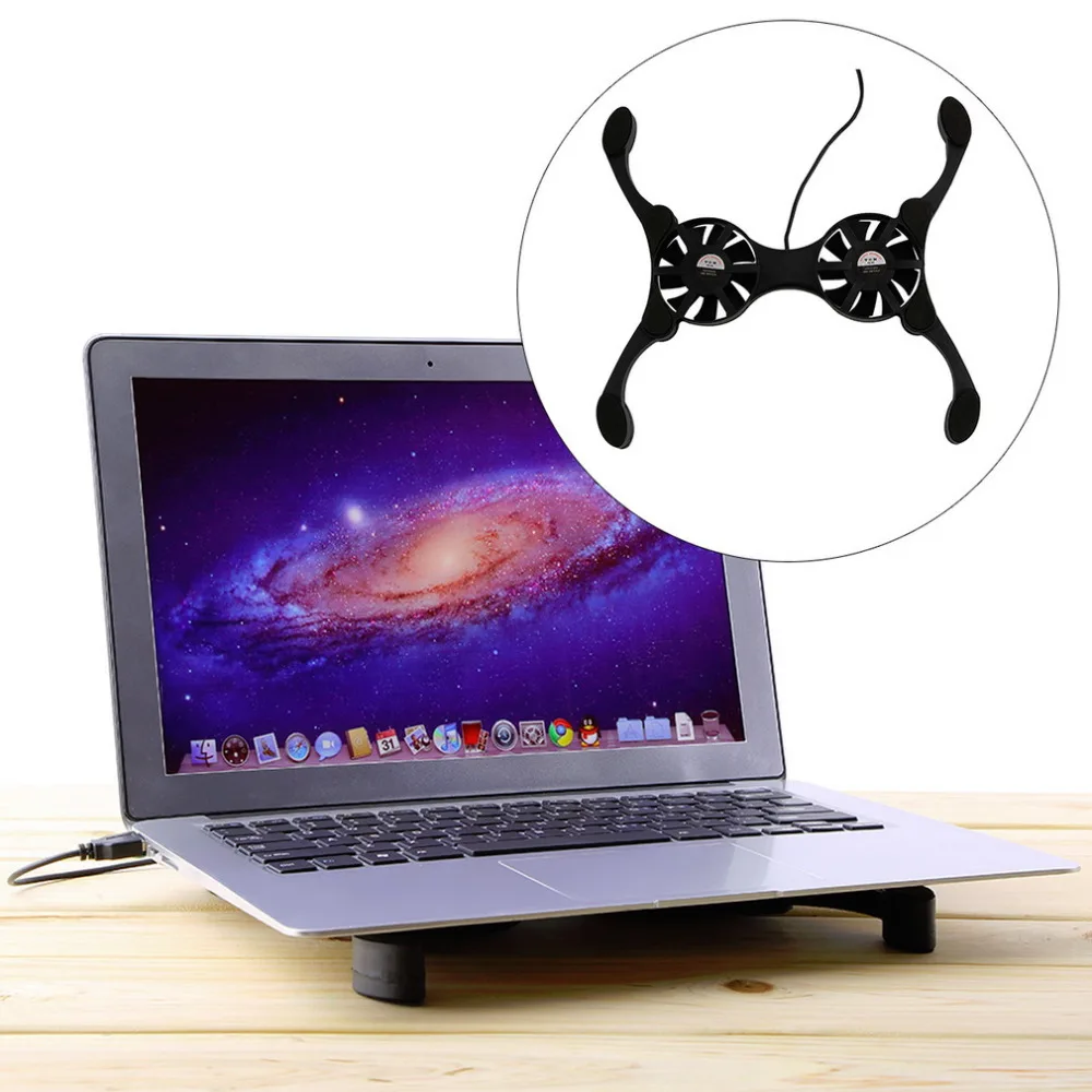 

USB Port Mini Octopus Notebook Fan Cooler Cooling Pad For 7"-15" Laptop Hot Worldwide
