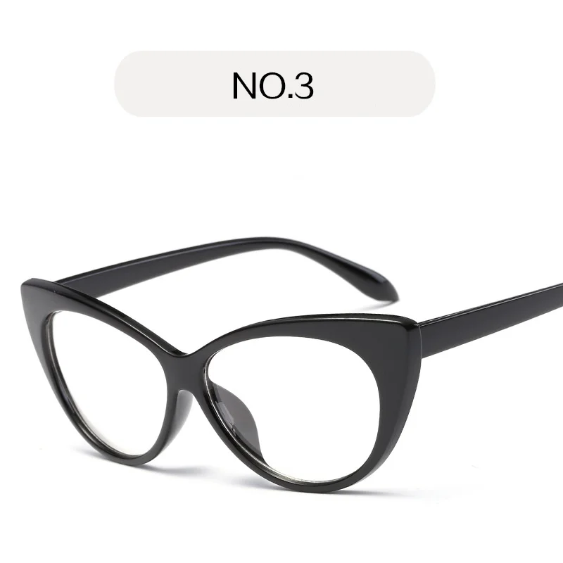 YOOSKE, модные, очаровательные, кошачий глаз, солнцезащитные очки, женские, прозрачные линзы, Ретро стиль, солнцезащитные очки, оправа, кривой дизайн, Кэти Холмс, очки - Цвет линз: NO 3