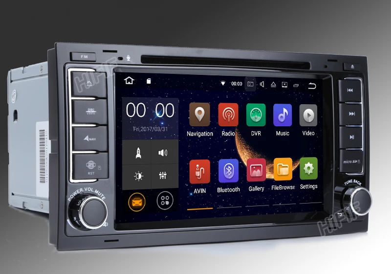 Sale HIFIF Android 7.12 Two Din 7 Inch CarDVD Player For Touareg/Volkswagen With Dual Channel Canbus 3G Wifi GPS Navigation Bluetooth 3