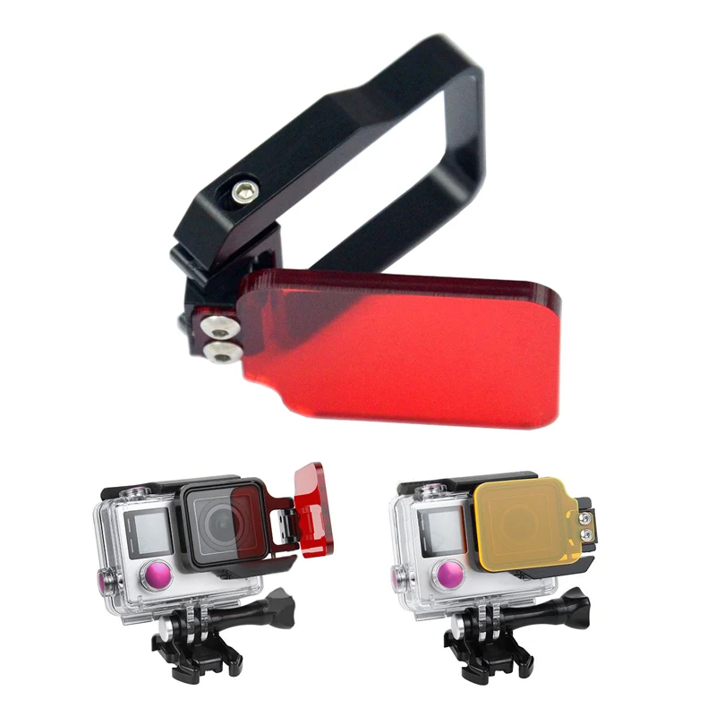 

Diving Filter Red Yellow Dive Filter Lens protector for GoPro Hero 4 3+ Waterproof Housing Case for Go Pro Accessory