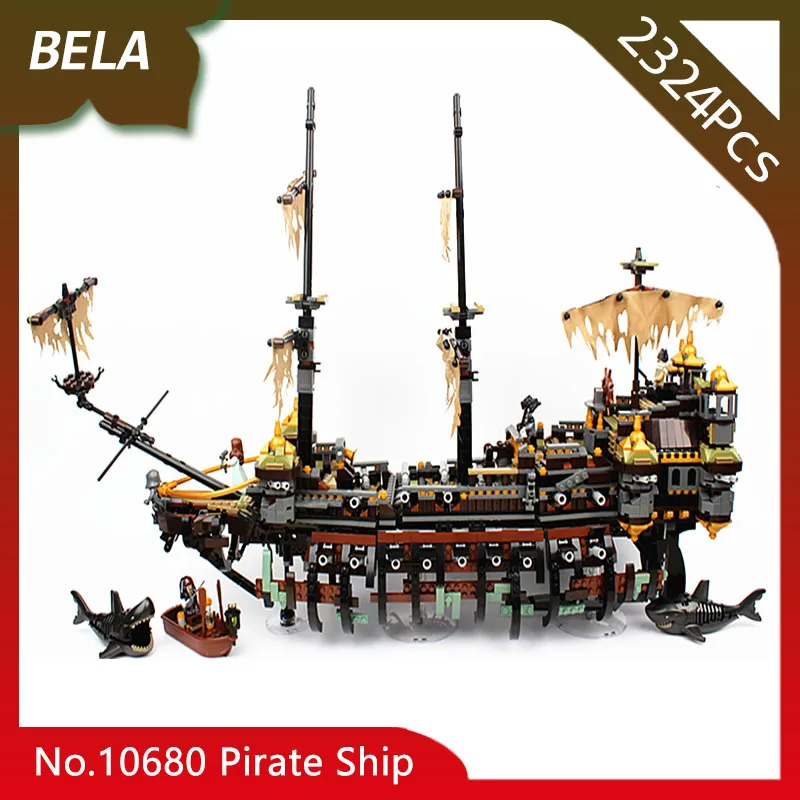 

Bela 10680 2324pcs Pirate Ship Series Mary Caribbean Pirates Building Block Compatible with Legoings