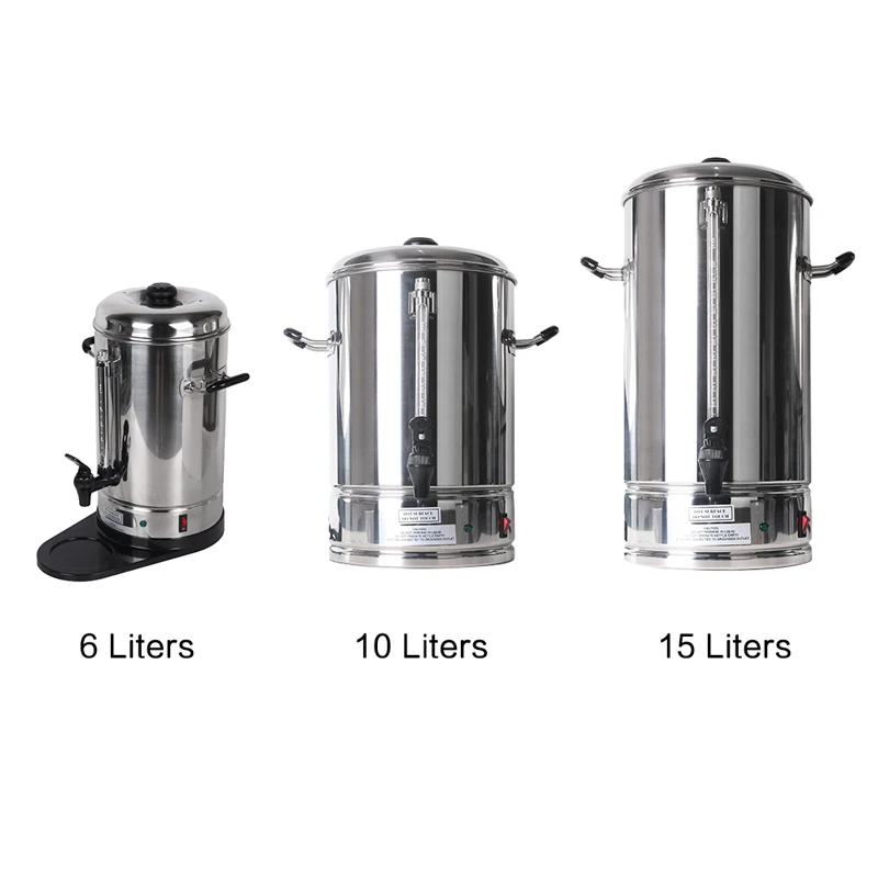 GZZT Stainless Steel Coffee Percolator For Coffee Shop Bar High Quality 6L/10L/15L Commercial Coffee Machine 110V-240V