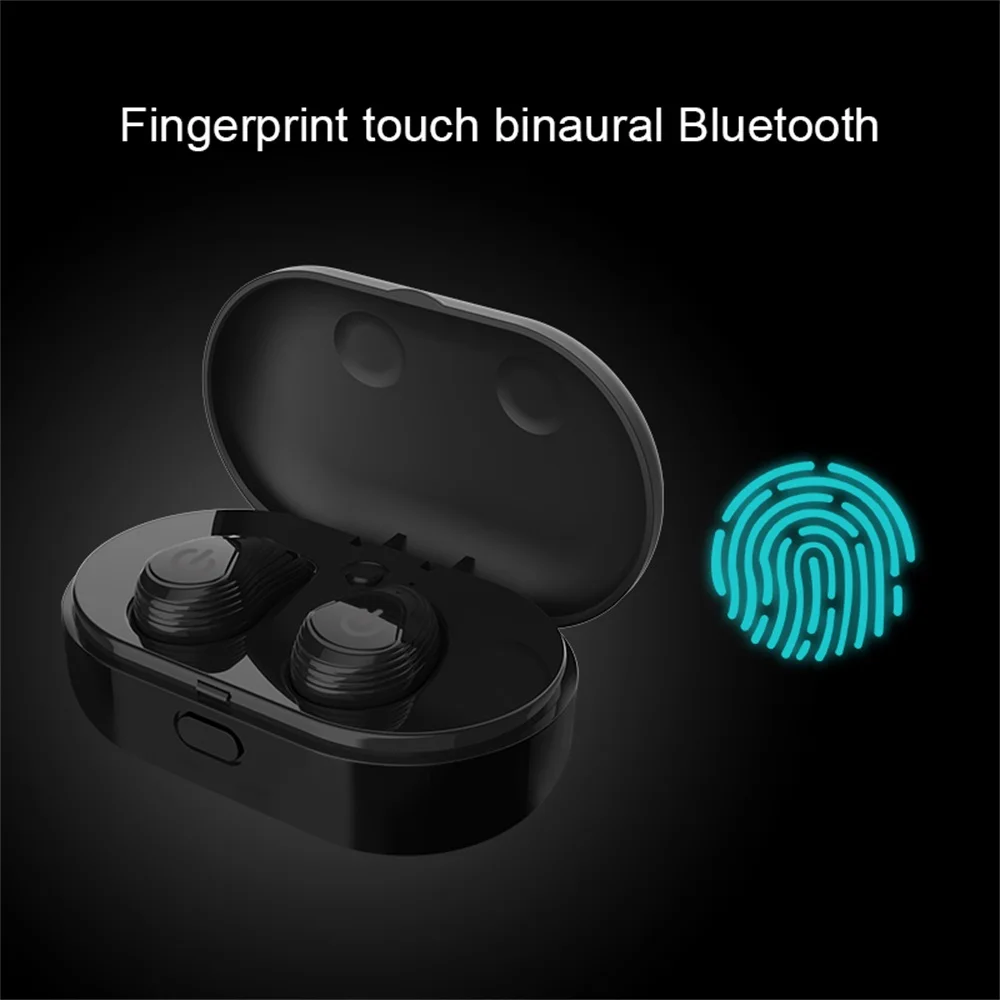 

Bluetooth Earphone Earbuds Touch Control Hifi Stereo Wireless Microphone for Phone With Charger Charging Box Mini