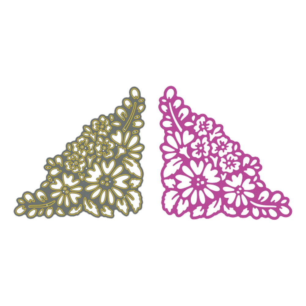

Corner Flower Metal Cutting Dies for Card Making Stencils For DIY Scrapbook Paper Card Decorative Craft Embossing Die Cuts