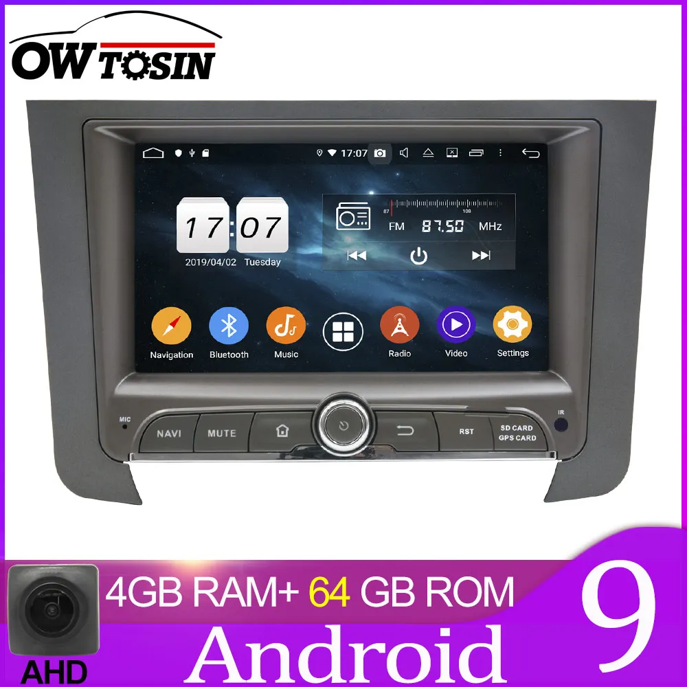 Owtosin 2 din Android 9,0 автомобильный Радио плеер мультимедиа для Ssangyong Rexton 2012 2013 Автомобильный gps навигатор Авторадио - Цвет: 64GB unit only