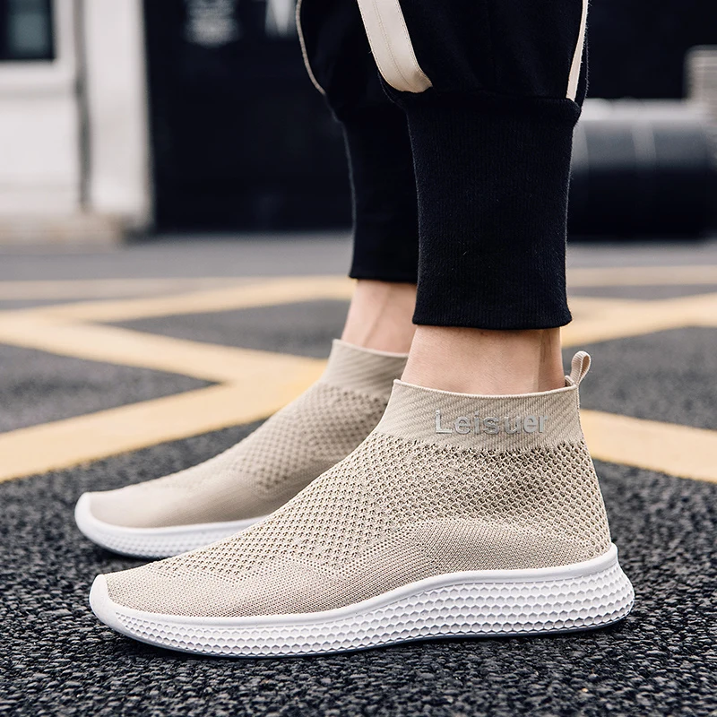 

2019 Men Running Shoes Men's Sport Trainers Shoes Outdoor Jogging Shoes Athletic Walkng Sock Shoes Men Sneakers zapatos hombre