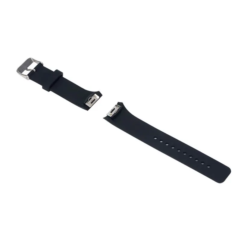 Ремешок для часов для смарт samsung gear S2 Watch Band Стильный силиконовый сменный ремешок спортивные ремешки для часов - Цвет ремешка: Черный