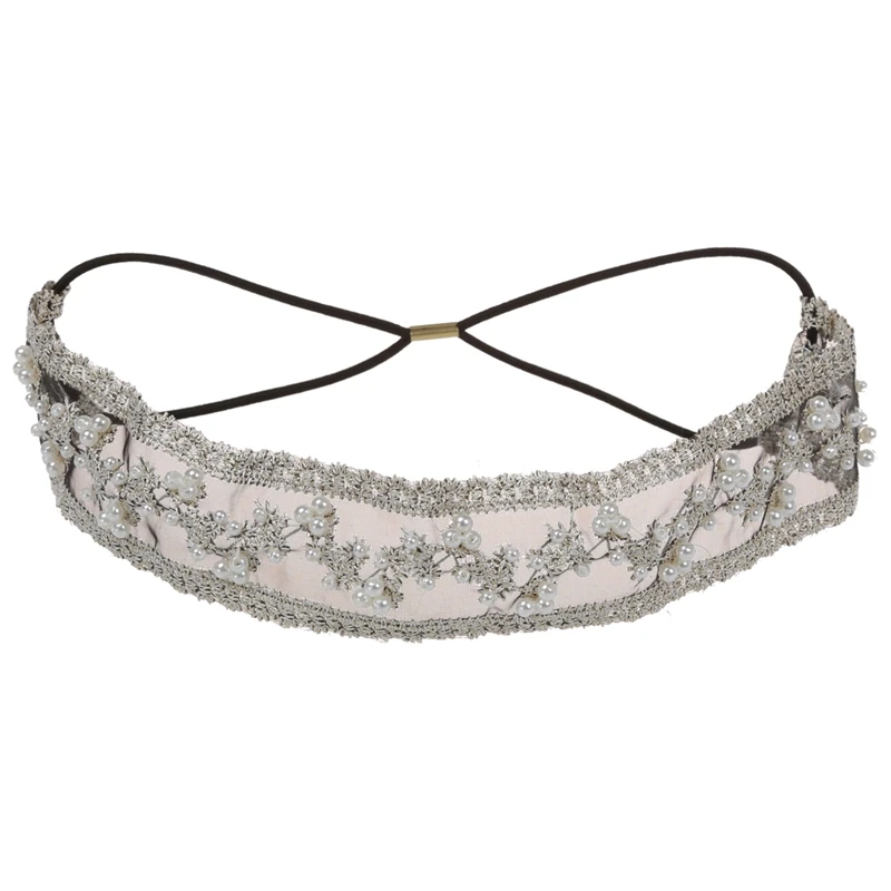 

Women's Fashion Lace Pearl Beads Headhand Hairband Hair Band