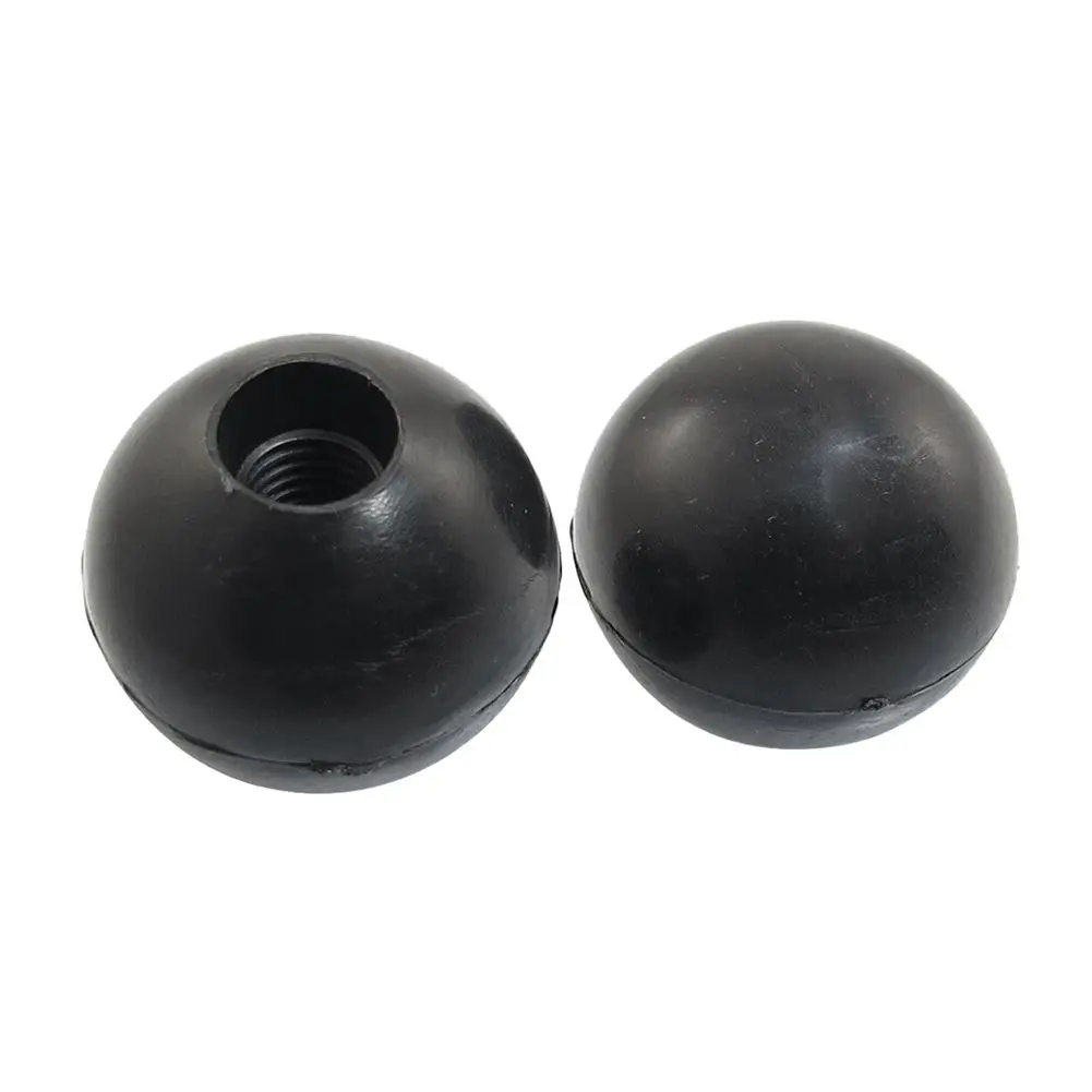 Buy 2x Black Plastic 10x32mm Diameter Round Ball Handle Knob from Reliable